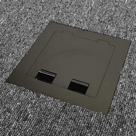 recessed metal floor box|floor mounted receptacle boxes.